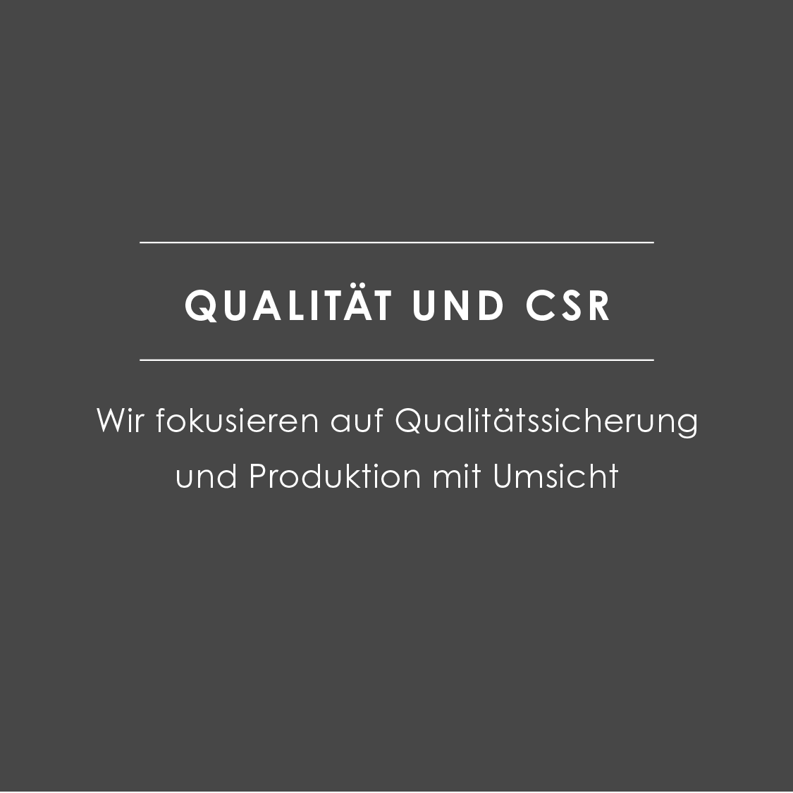 Kvalitet og CSR